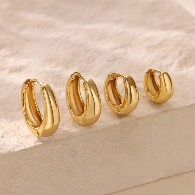 Wide Hoop Earrings