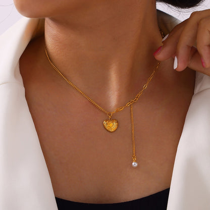 Love Pendant Tassel Necklace