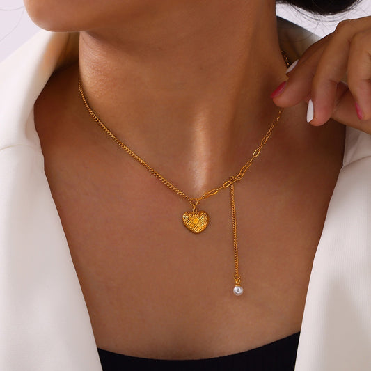 Love Pendant Tassel Necklace