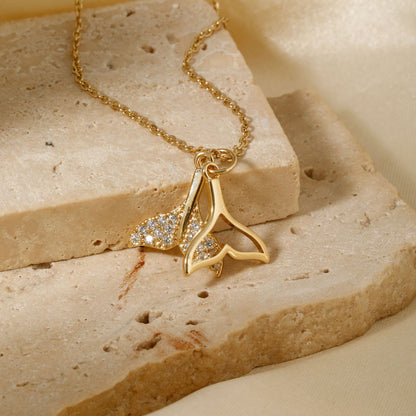 Inlaid Pendant Necklace