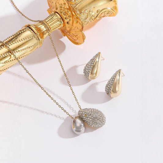 Droplet Necklace & Earring Set