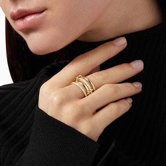 Four Ring Diamond Band