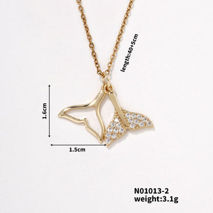 Inlaid Pendant Necklace