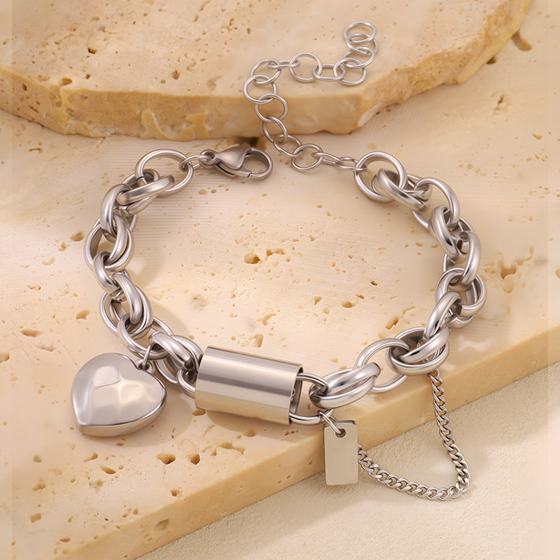 Heart Pendant Bracelet & Necklace