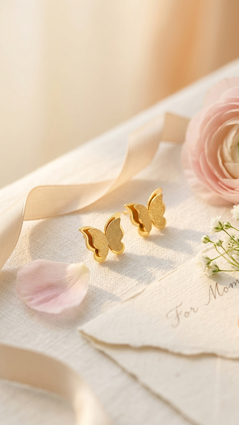 Butterfly Minimalist Earrings