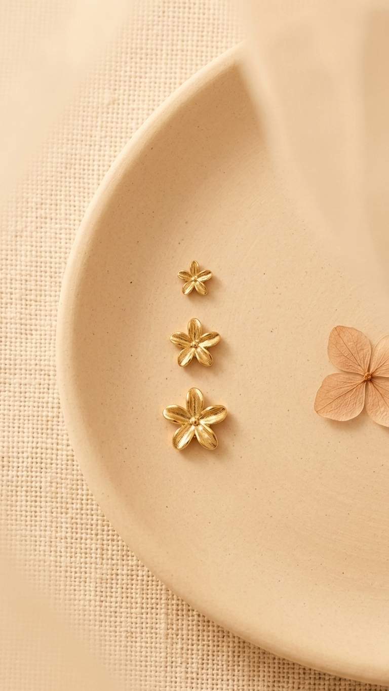 Floral Stud Earrings Set