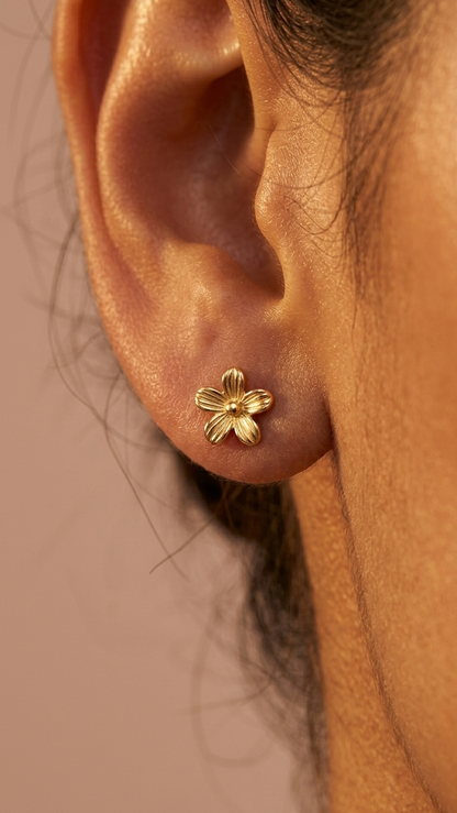 Floral Stud Earrings Set